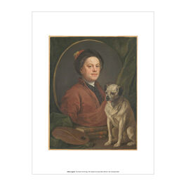 William Hogarth The Painter and his Pug art print