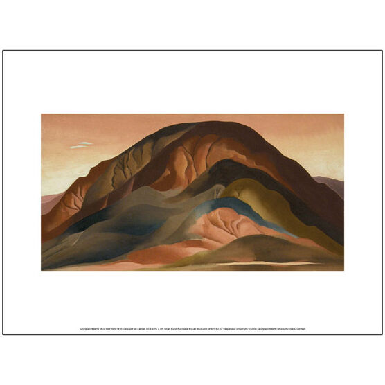 Georgia O'Keeffe Rust Red Hills (exhibition print)