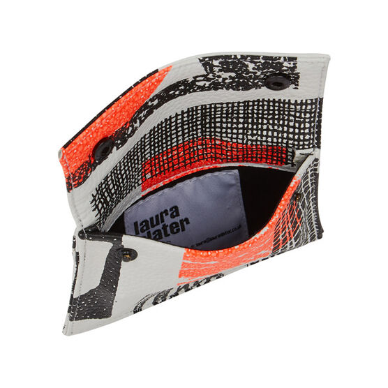 Laura Slater neon leather purse