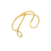 Sculptural embolic cuff bracelet