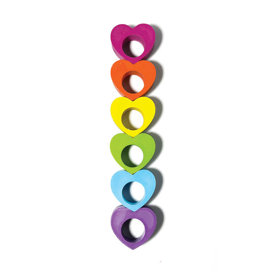 Heart crayons rings