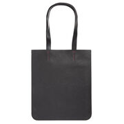 Recycled leather and pink Tate banner tote bag