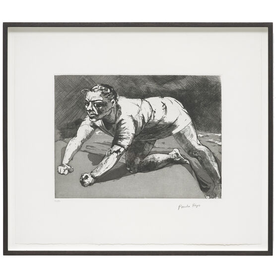 Paula Rego, Wary (Dog Woman), 1994/2020 (framed)