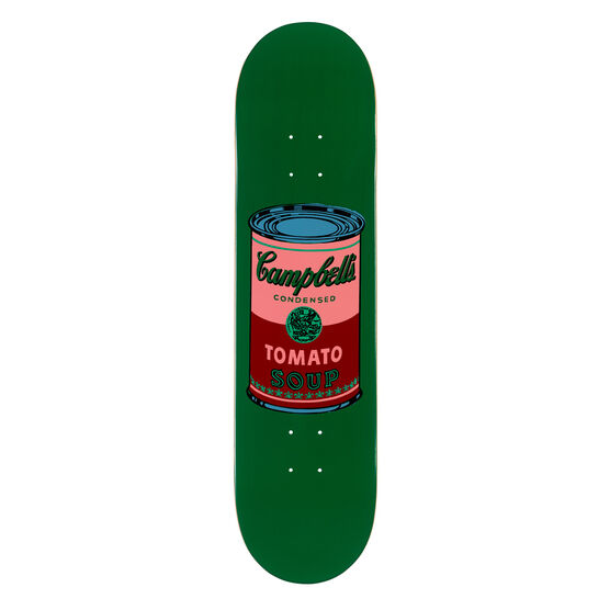 Warhol: Campbell's Soup Can skateboard - green