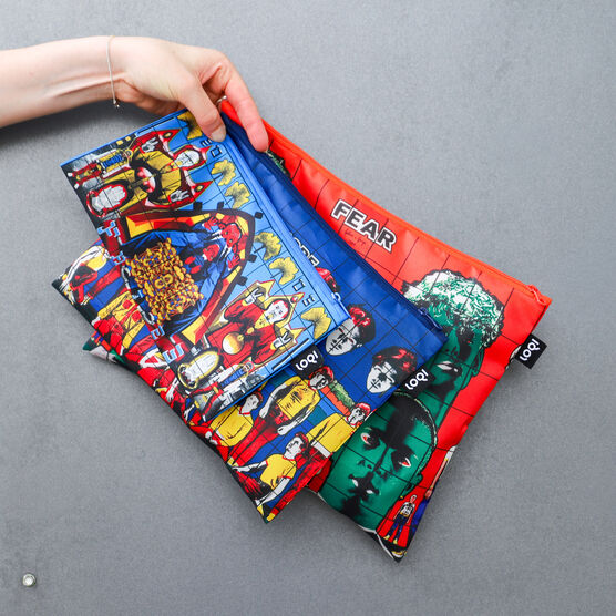 Gilbert & George set of 3 zip pockets