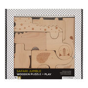 Safari wooden animal blocks