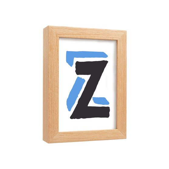 Bob and Roberta Smith Bobs Alphabet framed A6 print: Z