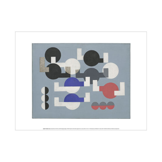 Sophie Taeuber-Arp Composition of Circles and Overlapping Angles exhibition art print