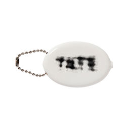 Tate logo white coin pouch