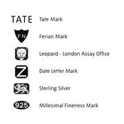 Tate silver bangle bracelet