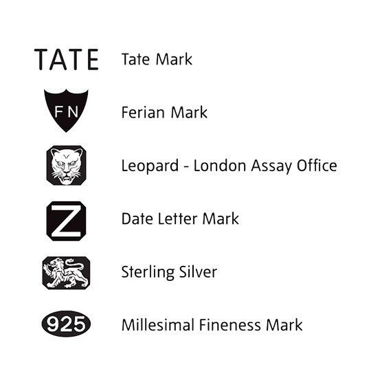 Tate silver bangle bracelet
