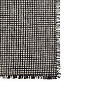 Mourne Textiles black and white table mat
