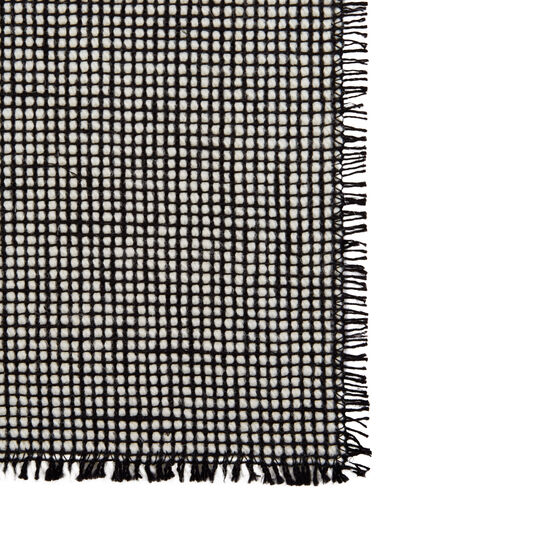 Mourne Textiles black and white table mat
