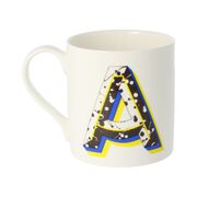 Alphabet of art mug - A
