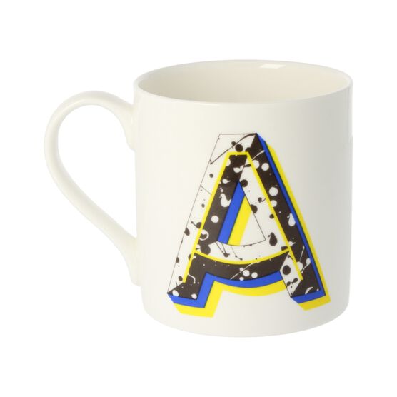 Alphabet of art mug - A
