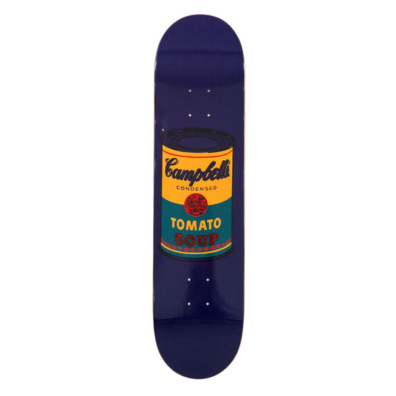 Warhol: Campbell's Soup Can skateboard - dark blue