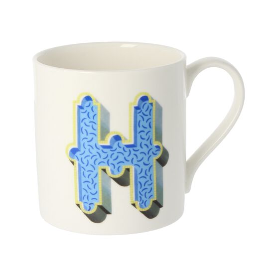 Alphabet of art mug - H