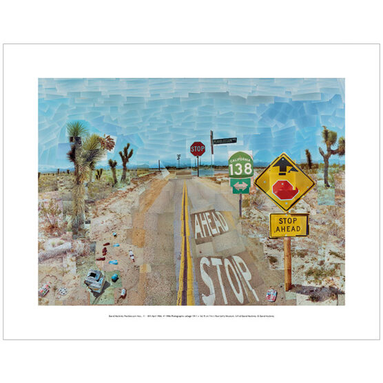 David Hockney Pearblossom Highway (mini print)