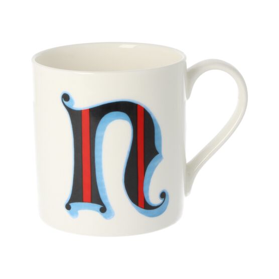 Alphabet of art mug - N