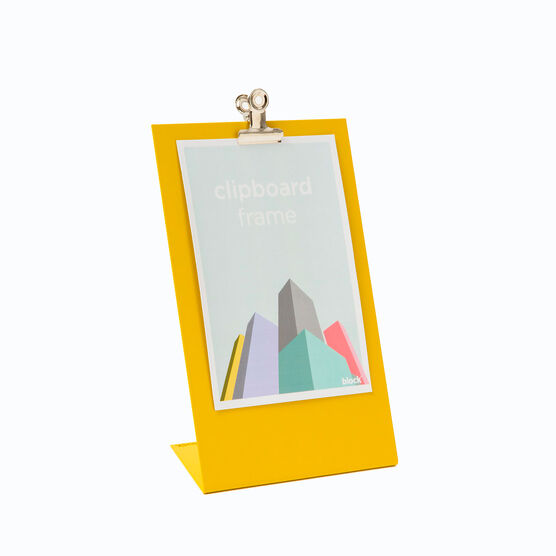 Yellow clipboard frame