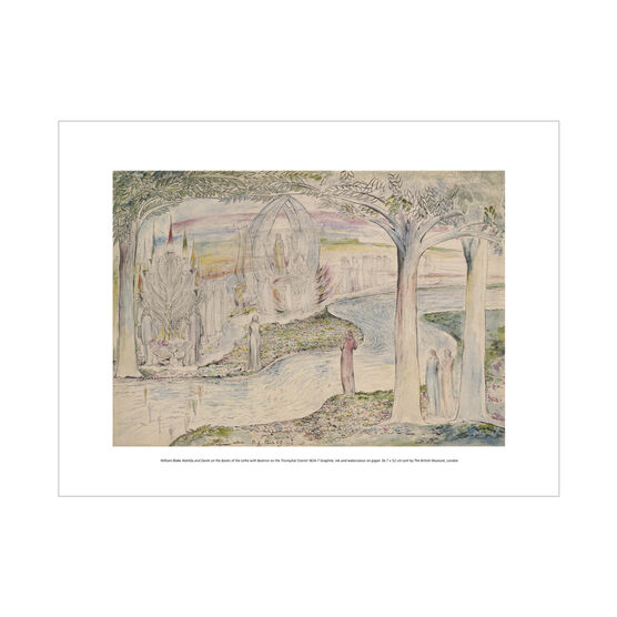 William Blake Matilda and Dante on the Banks of the Lethe exhibition print