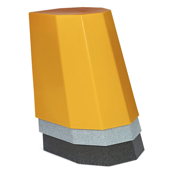 Arnold circus stool  yellow amber
