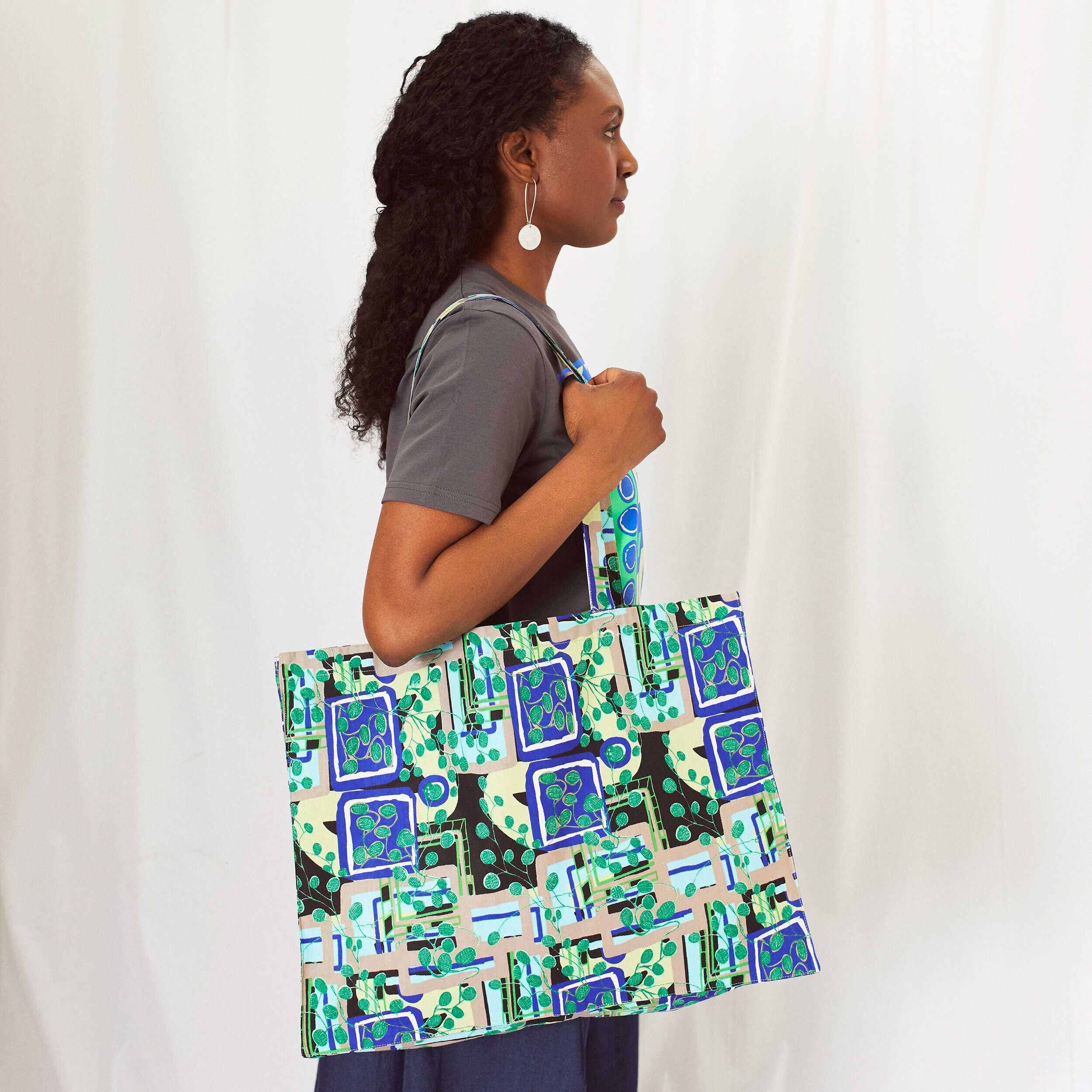 Kemi Telford blue large tote bag Kemi Telford x Tate Tate Shop