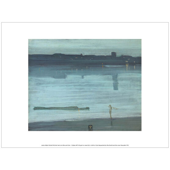 Whistler Nocture: Blue and Silver - Chelsea (exhibition print)