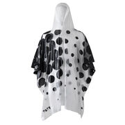 Tate logo frosted vinyl poncho