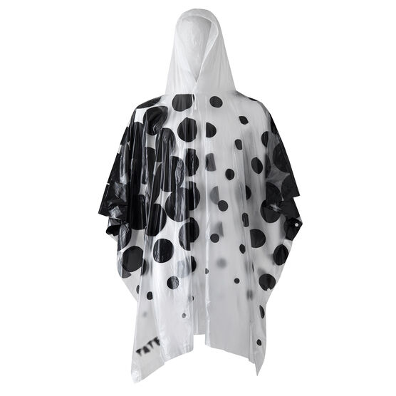 Tate logo frosted vinyl poncho