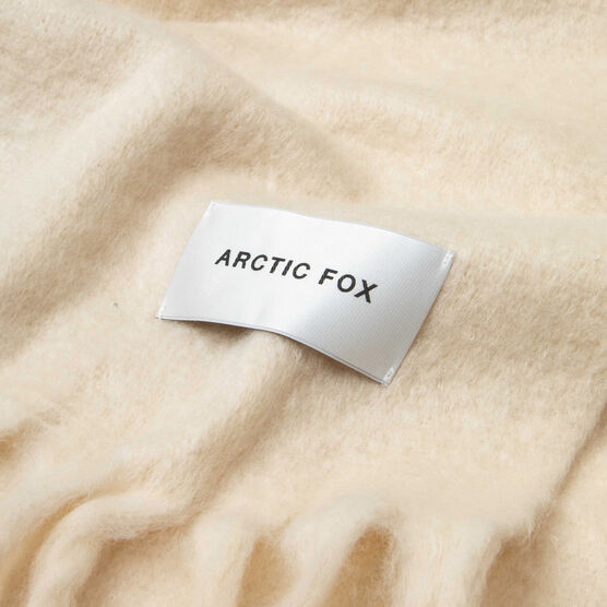 Beige wide scarf