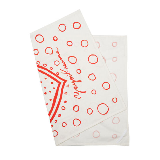 Yayoi Kusama Love Forever set of two tea towels