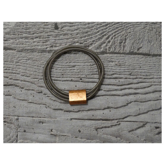 Ferrule spring copper bracelet