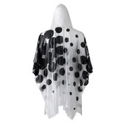 Tate logo frosted vinyl poncho