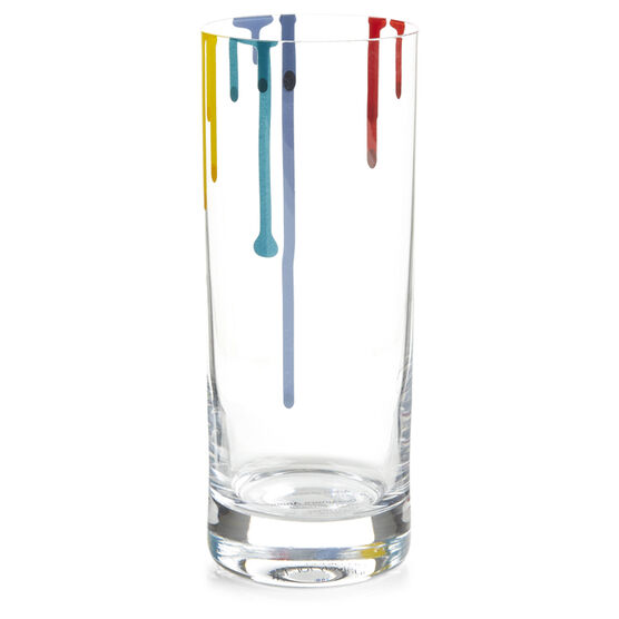 Artist paint drip glass