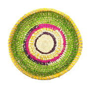 Trudy Nyurpaya Holland Smythe green and yellow Tjanpi basket
