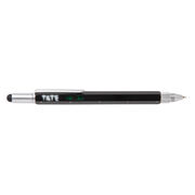 Tate logo black multi tool pen
