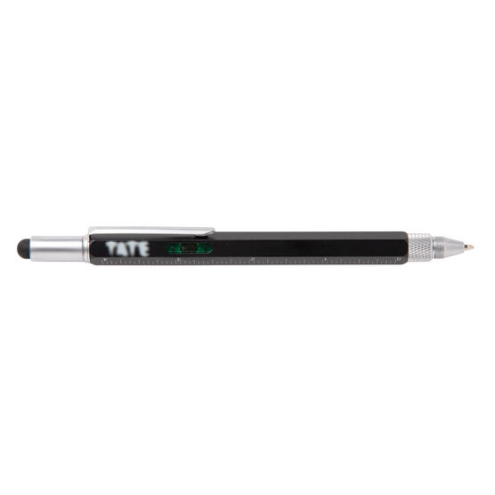 Tate logo black multi tool pen