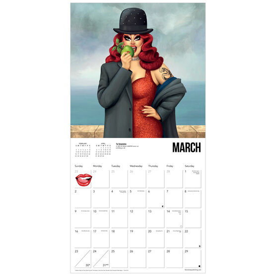 Art of Drag 2025 wall calendar