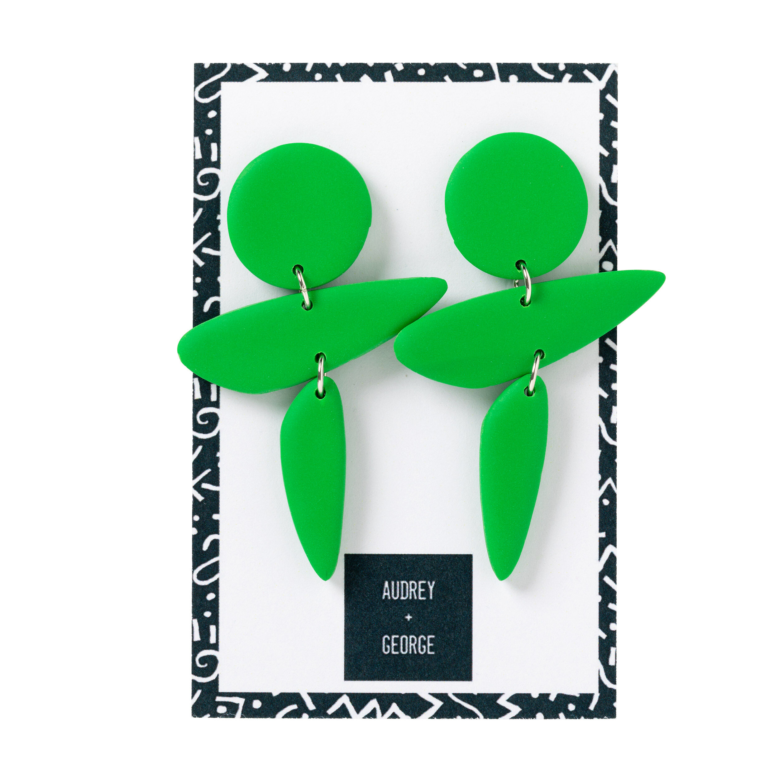 Charlotte Stone Statement Earrings-Green – The Shopping Tree