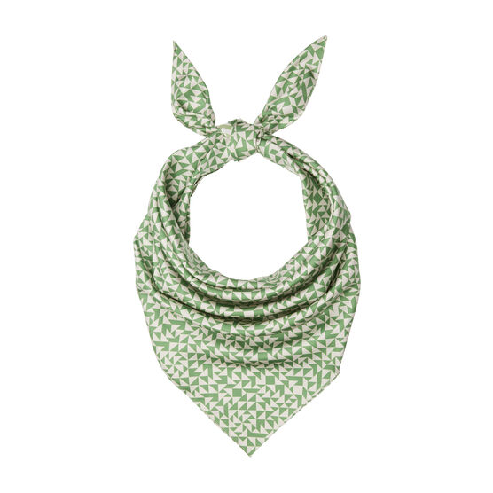 Anni Albers green E silk scarf