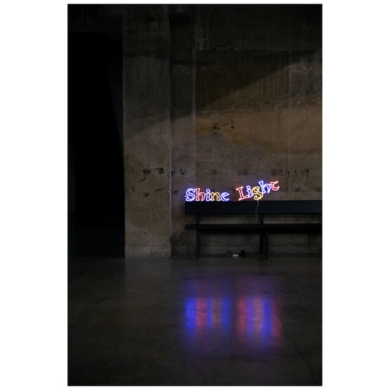 Chila Kumari Singh Burman Shine Light neon light