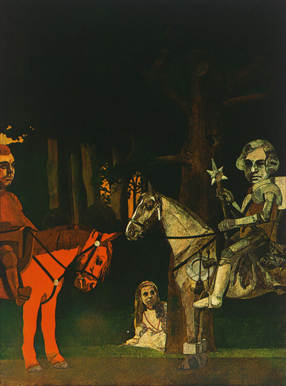 Blake: ‘and the two knights sat and looked at each other without speaking’