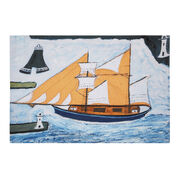 Alfred Wallis Blue Ship tea towel