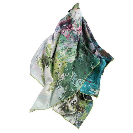 Hurvin Anderson Ascension silk scarf