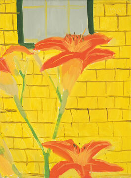 Alex Katz: Lillies Against Yellow House