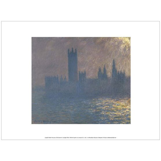 Monet: Houses of Parliament, Sunlight Effect (exhibition print)