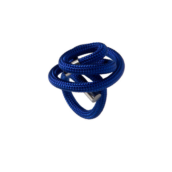Twist blue ring