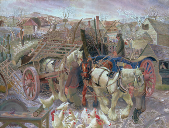 Gilbert Spencer: A Cotswold Farm