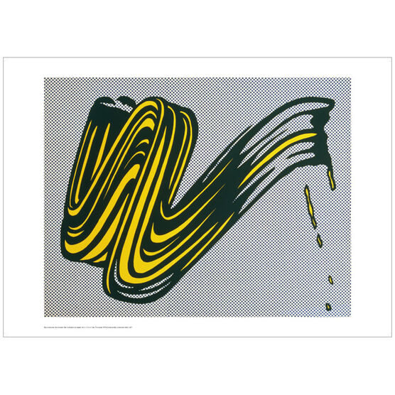 Roy Lichtenstein Brushstroke (poster)